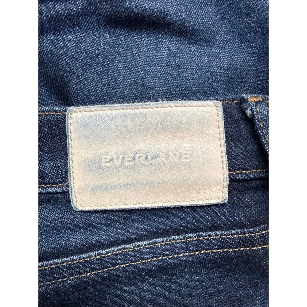 EVERLANE The High Rise Skinny Jean Deep Indigo Womens Size 28 Ankle - Picture 7 of 9